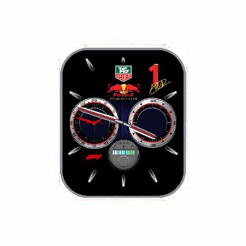 Tag Heuer泰格豪雅红牛数字指针表盘