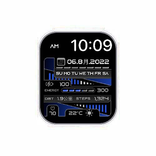 数字日期天气温度S7系列表盘