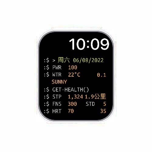 数字运动黑色S7表盘