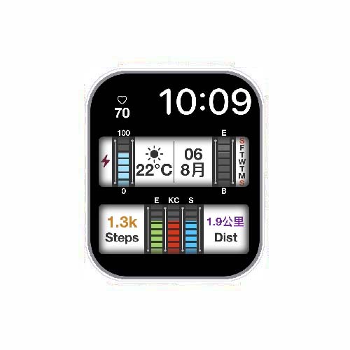 数字心率运动S7表盘