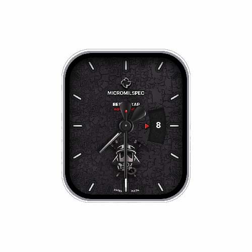 简约指针黑色表盘