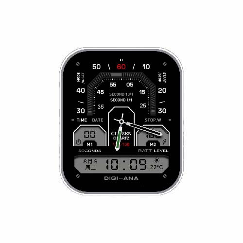 CITIZEN西铁城数字表盘