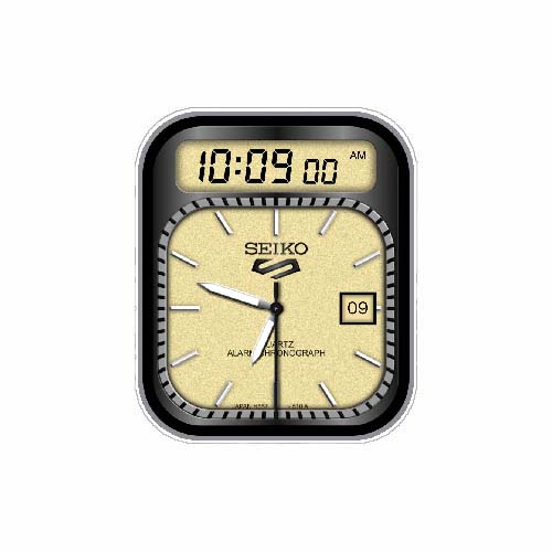 SEIKO精工数字指针表盘