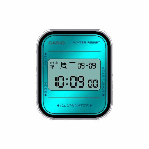 CASIO卡西欧数字运动表盘