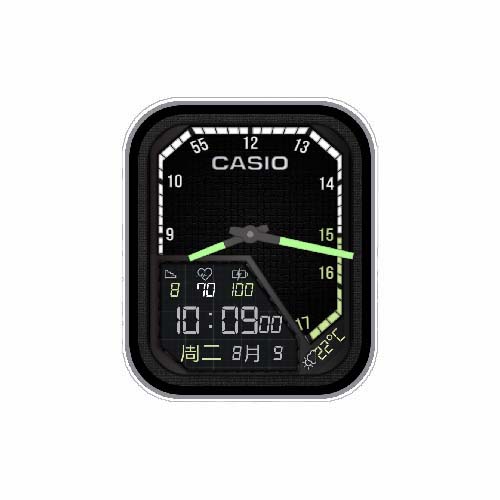 CASIO卡西欧数字指针表盘
