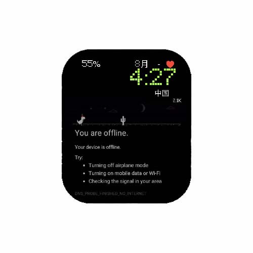 简约数字黑色表盘