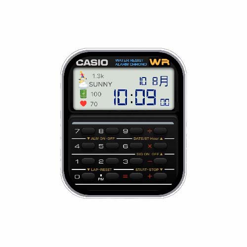 CASIO卡西欧数字运动表盘