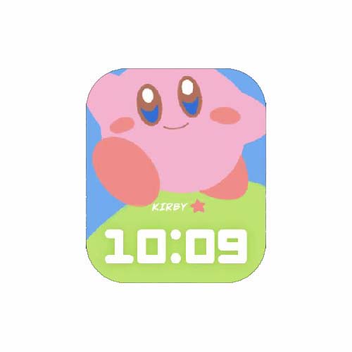 星之卡比数字人像表盘