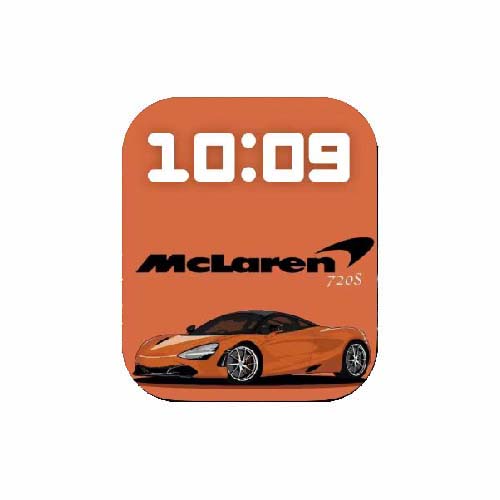 迈凯伦数字人像表盘