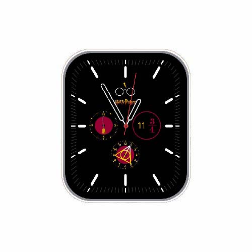 简约指针黑色表盘