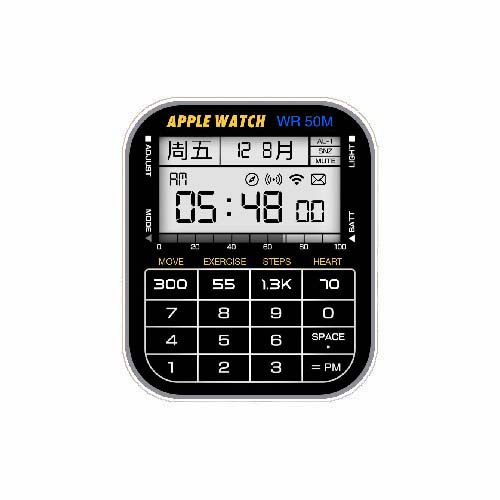 APPLE数字运动表盘