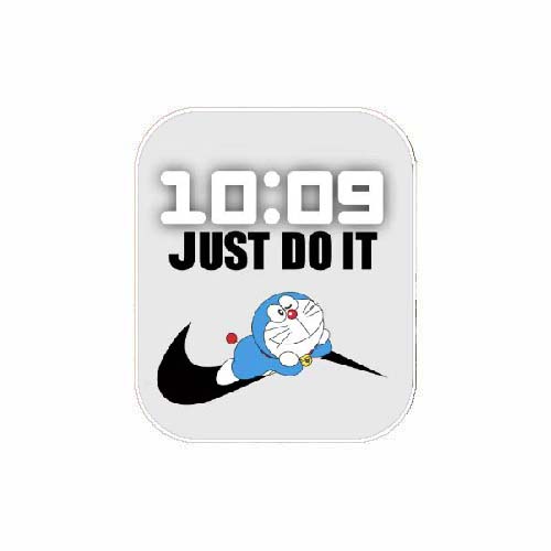 断勾NIKE耐克哆啦A梦数字人像表盘