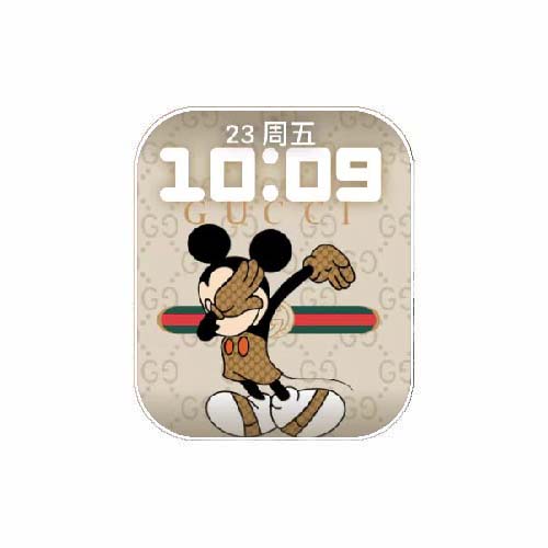 GUCCI古驰迪士尼米奇数字人像表盘
