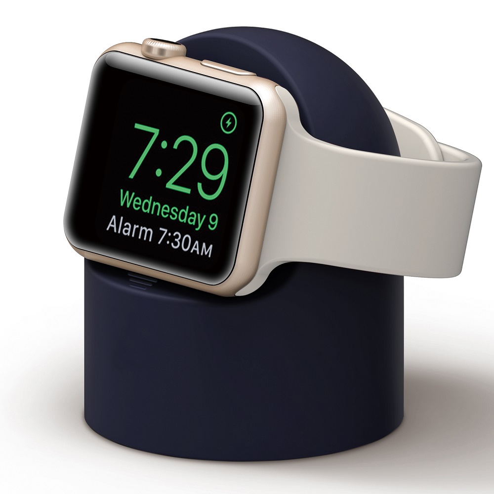 适用苹果手表充电器支架AppleWatch支架iwatch7代6/5/4/3/2/1/SE通用充电底座便携表托表架硅胶不伤表