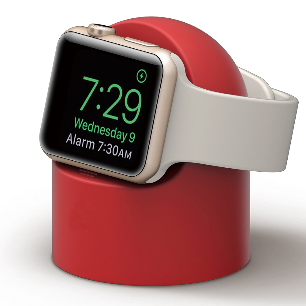 适用苹果手表充电器支架AppleWatch支架iwatch7代6/5/4/3/2/1/SE通用充电底座便携表托表架硅胶不伤表