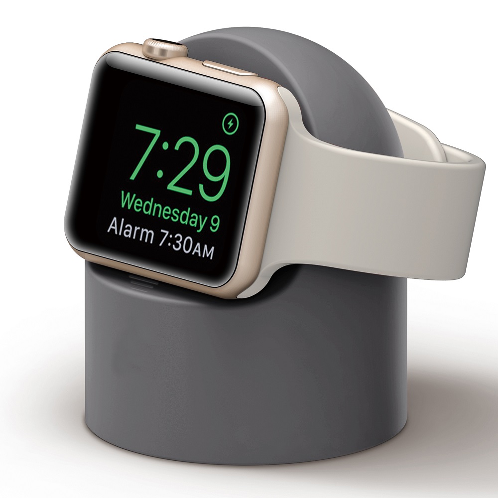 适用苹果手表充电器支架AppleWatch支架iwatch7代6/5/4/3/2/1/SE通用充电底座便携表托表架硅胶不伤表