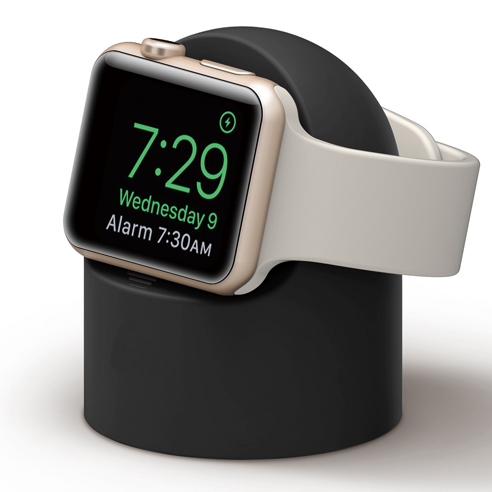 适用苹果手表充电器支架AppleWatch支架iwatch7代6/5/4/3/2/1/SE通用充电底座便携表托表架硅胶不伤表
