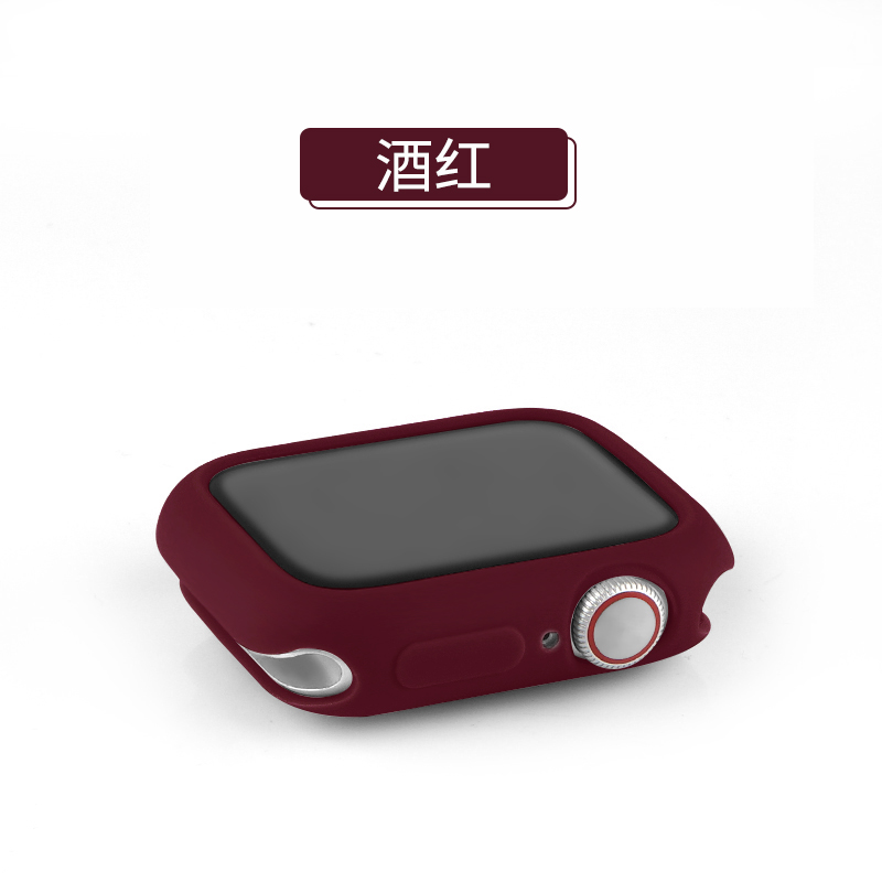 iwatch保护套苹果手表表壳apple表带watch44/42/40/38mm钢化膜硅胶一体全包硬壳417/6/5/4代通用se软壳配件45