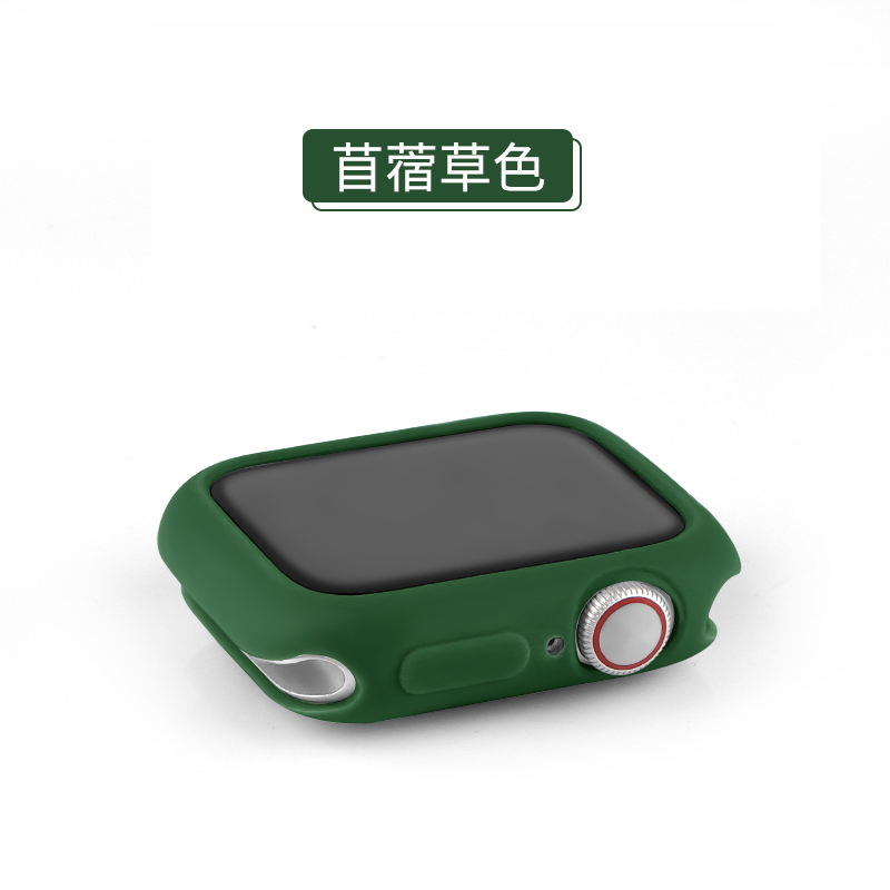 iwatch保护套苹果手表表壳apple表带watch44/42/40/38mm钢化膜硅胶一体全包硬壳417/6/5/4代通用se软壳配件45