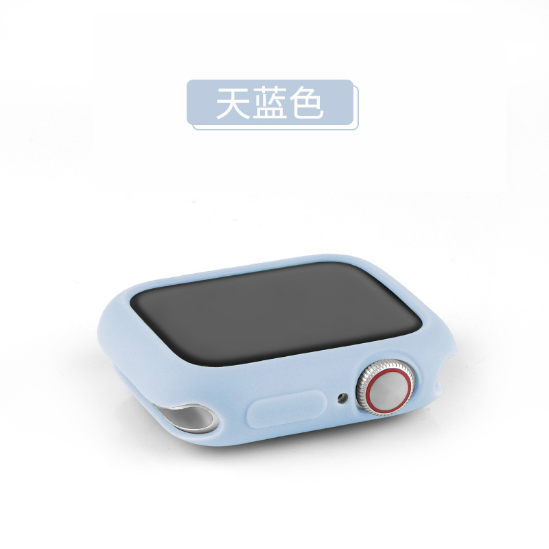 iwatch保护套苹果手表表壳apple表带watch44/42/40/38mm钢化膜硅胶一体全包硬壳417/6/5/4代通用se软壳配件45