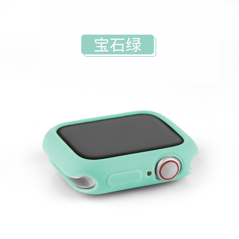 iwatch保护套苹果手表表壳apple表带watch44/42/40/38mm钢化膜硅胶一体全包硬壳417/6/5/4代通用se软壳配件45