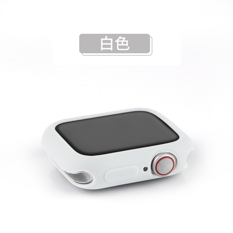 iwatch保护套苹果手表表壳apple表带watch44/42/40/38mm钢化膜硅胶一体全包硬壳417/6/5/4代通用se软壳配件45