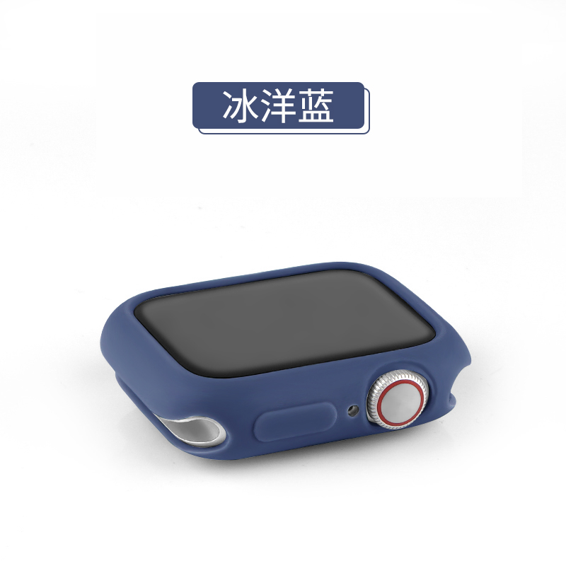 iwatch保护套苹果手表表壳apple表带watch44/42/40/38mm钢化膜硅胶一体全包硬壳417/6/5/4代通用se软壳配件45