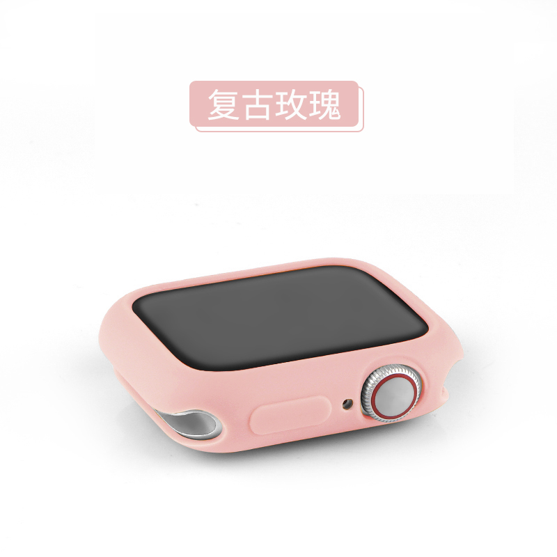iwatch保护套苹果手表表壳apple表带watch44/42/40/38mm钢化膜硅胶一体全包硬壳417/6/5/4代通用se软壳配件45