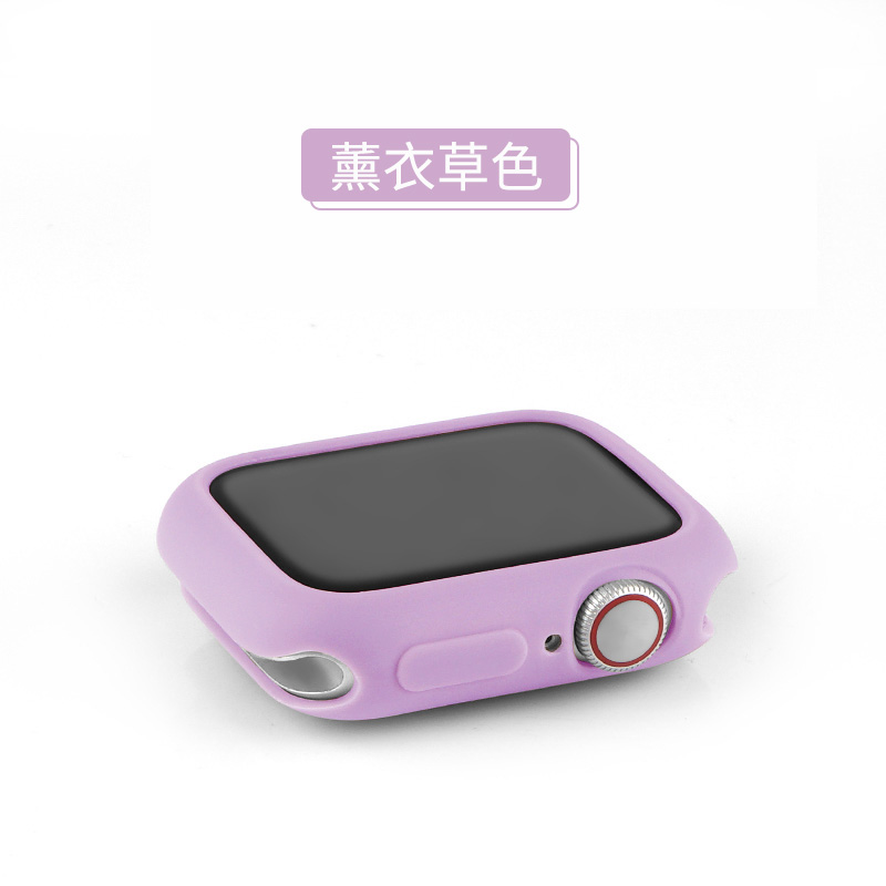 iwatch保护套苹果手表表壳apple表带watch44/42/40/38mm钢化膜硅胶一体全包硬壳417/6/5/4代通用se软壳配件45