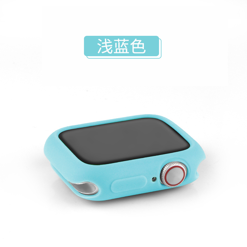 iwatch保护套苹果手表表壳apple表带watch44/42/40/38mm钢化膜硅胶一体全包硬壳417/6/5/4代通用se软壳配件45
