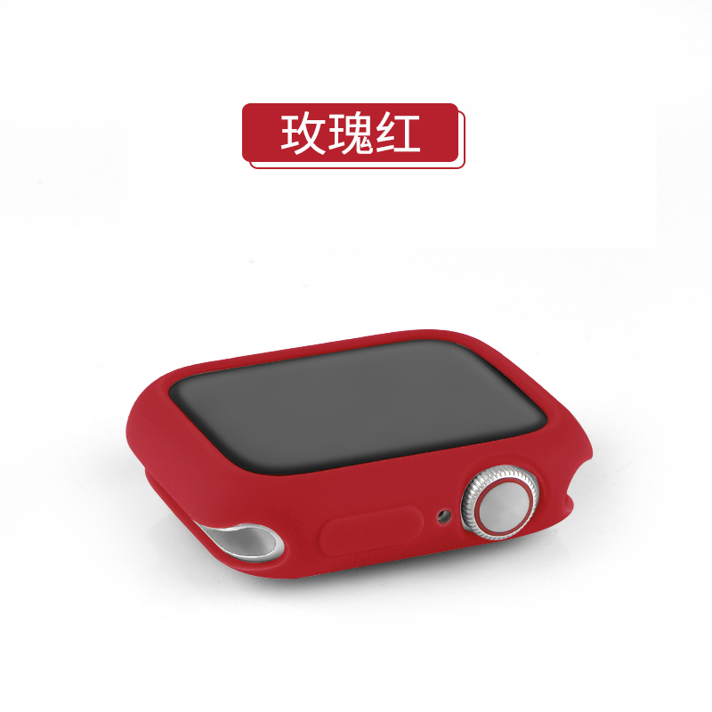 iwatch保护套苹果手表表壳apple表带watch44/42/40/38mm钢化膜硅胶一体全包硬壳417/6/5/4代通用se软壳配件45