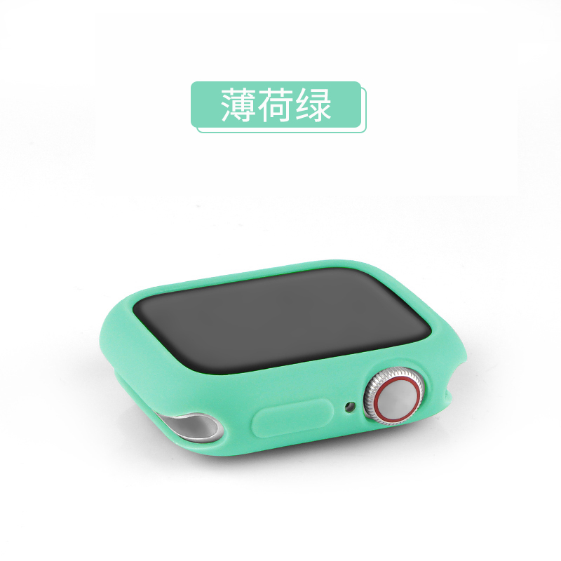 iwatch保护套苹果手表表壳apple表带watch44/42/40/38mm钢化膜硅胶一体全包硬壳417/6/5/4代通用se软壳配件45
