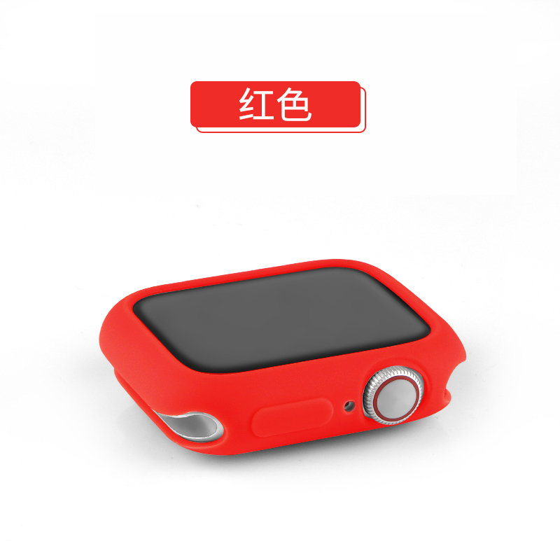 iwatch保护套苹果手表表壳apple表带watch44/42/40/38mm钢化膜硅胶一体全包硬壳417/6/5/4代通用se软壳配件45