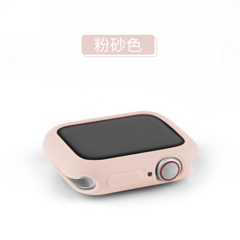 iwatch保护套苹果手表表壳apple表带watch44/42/40/38mm钢化膜硅胶一体全包硬壳417/6/5/4代通用se软壳配件45