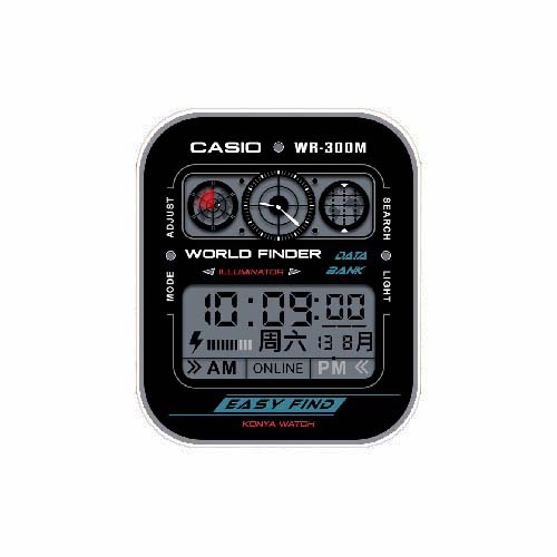 CASIO卡西欧数字运动表盘