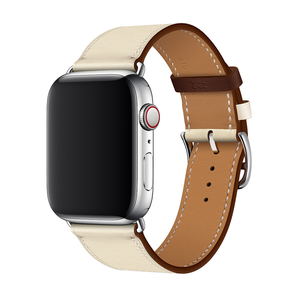 适用apple watch6表带苹果手表带S7软真皮潮iwatch2/3代女男iphone series潮新运动透气42/40/44/41mm