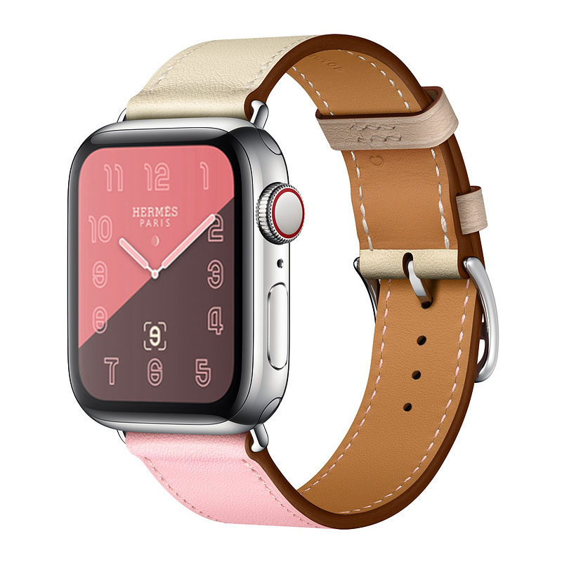 适用apple watch6表带苹果手表带S7软真皮潮iwatch2/3代女男iphone series潮新运动透气42/40/44/41mm