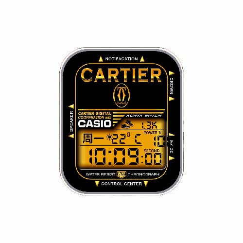 CASIO卡西欧数字运动天气表盘