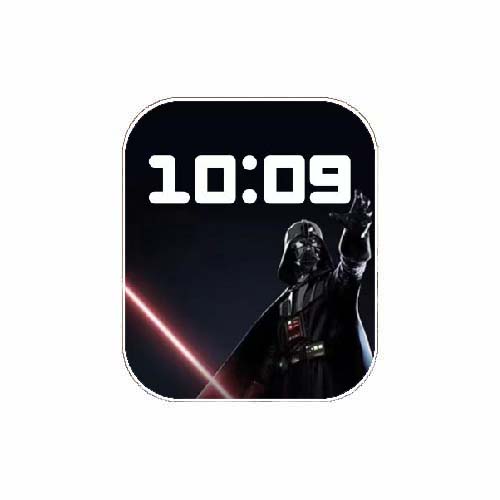 星球大战黑武士数字人像表盘