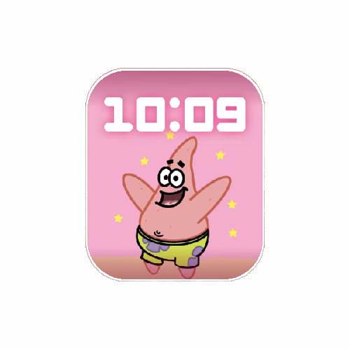 派大星数字人像表盘