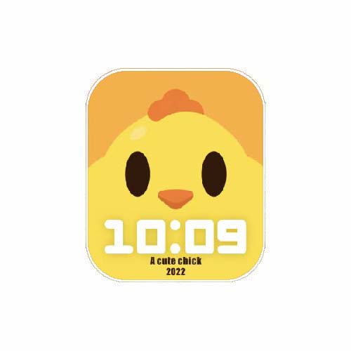 小黄鸡数字人像表盘