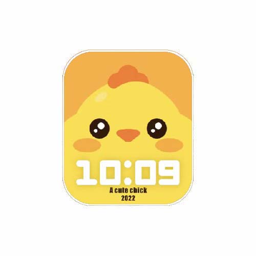 小黄鸡数字人像表盘