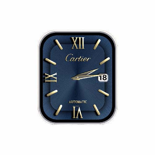 CARTIER卡地亚数字指针表盘