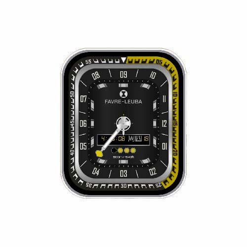 FAVRE LEUBA数字指针表盘