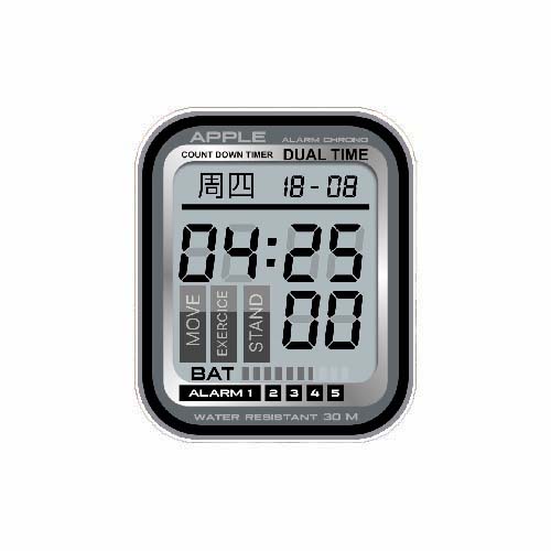 APPLE简约数字运动表盘