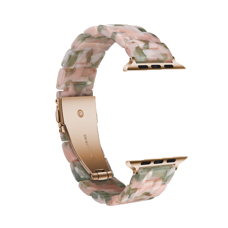 小红书推荐适用iwatch6/4/5表带apple watch6/5/4/3/2表带苹果手表表带树脂时尚44/40/42/38mm男女series SE