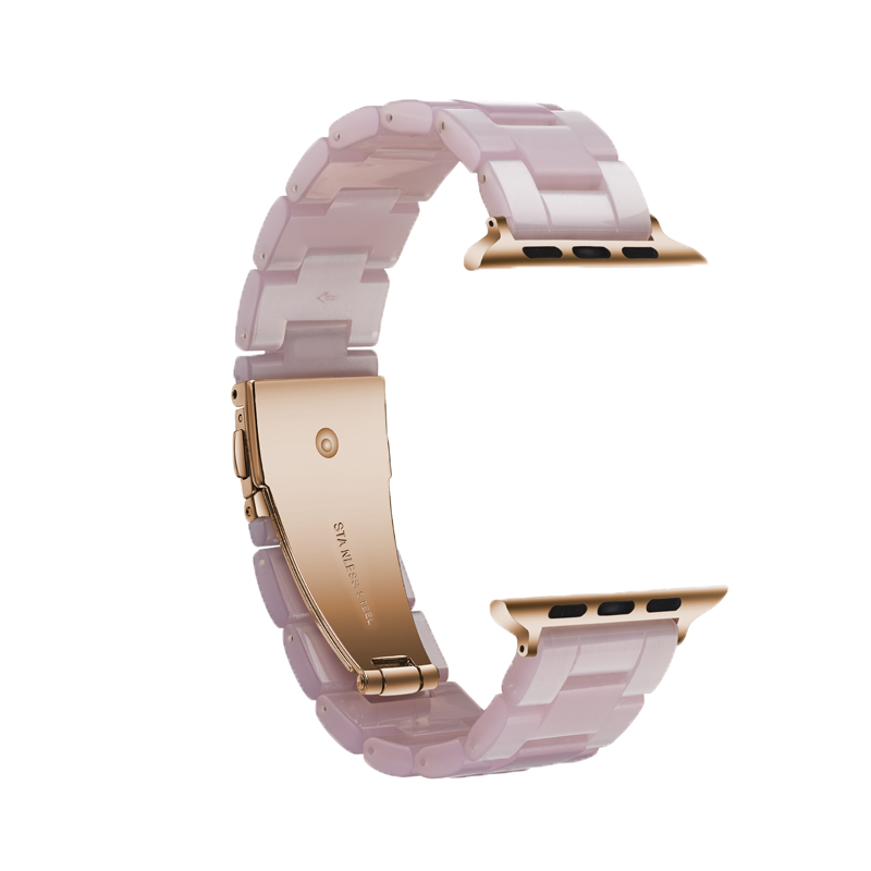 小红书推荐适用iwatch6/4/5表带apple watch6/5/4/3/2表带苹果手表表带树脂时尚44/40/42/38mm男女series SE