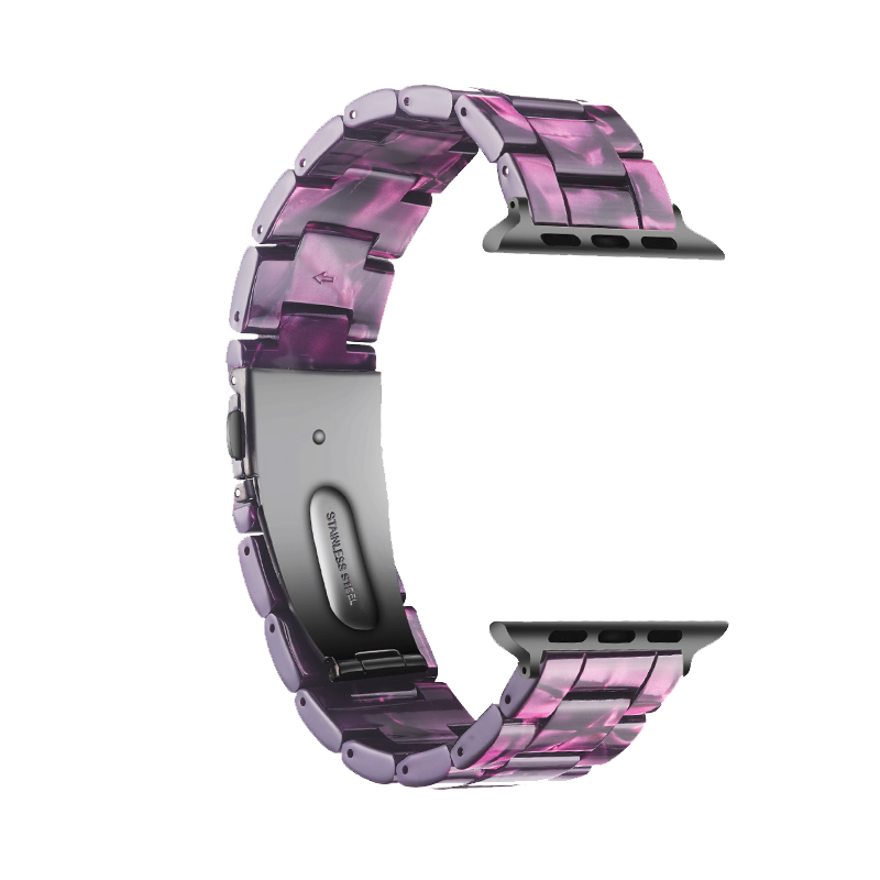 小红书推荐适用iwatch6/4/5表带apple watch6/5/4/3/2表带苹果手表表带树脂时尚44/40/42/38mm男女series SE