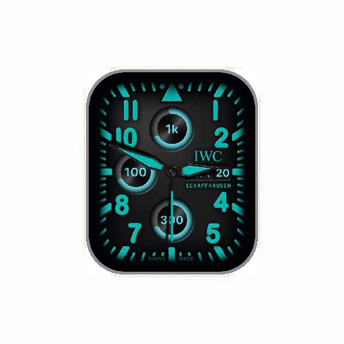 IWC万国数字指针表盘