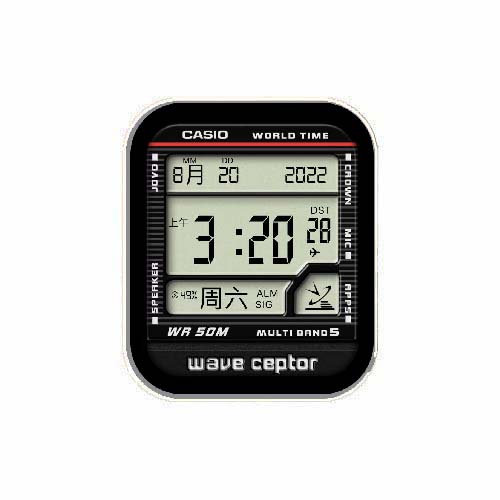 CASIO卡西欧数字运动表盘